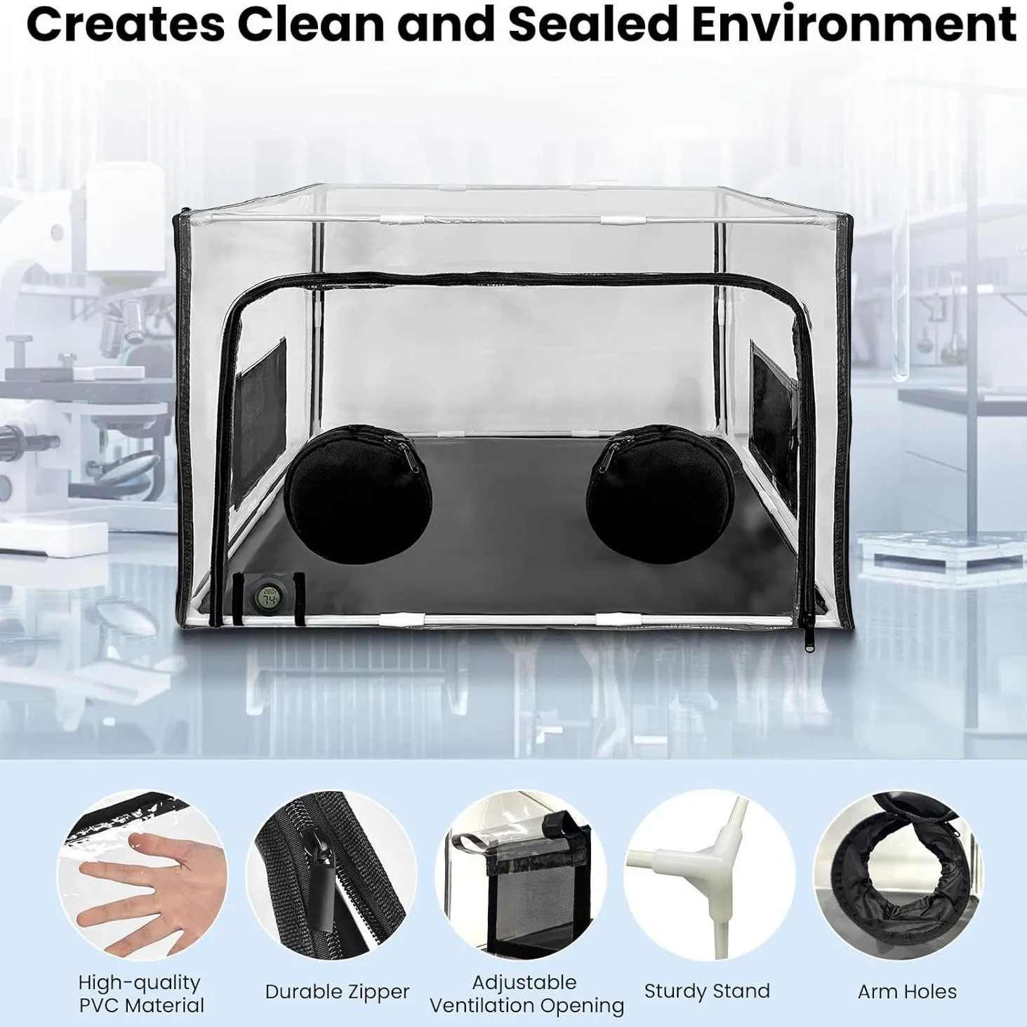 Large Static Air Box Mushroom Growing Bag Mycology Fume Hood Breeding Station