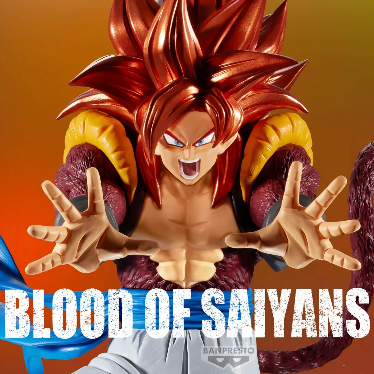 Original DRAGON BALL GT Gogeta Anime Figure BLOOD OF SAIYANS Action Figurine PVC Model Collection Doll For Birthday Gift