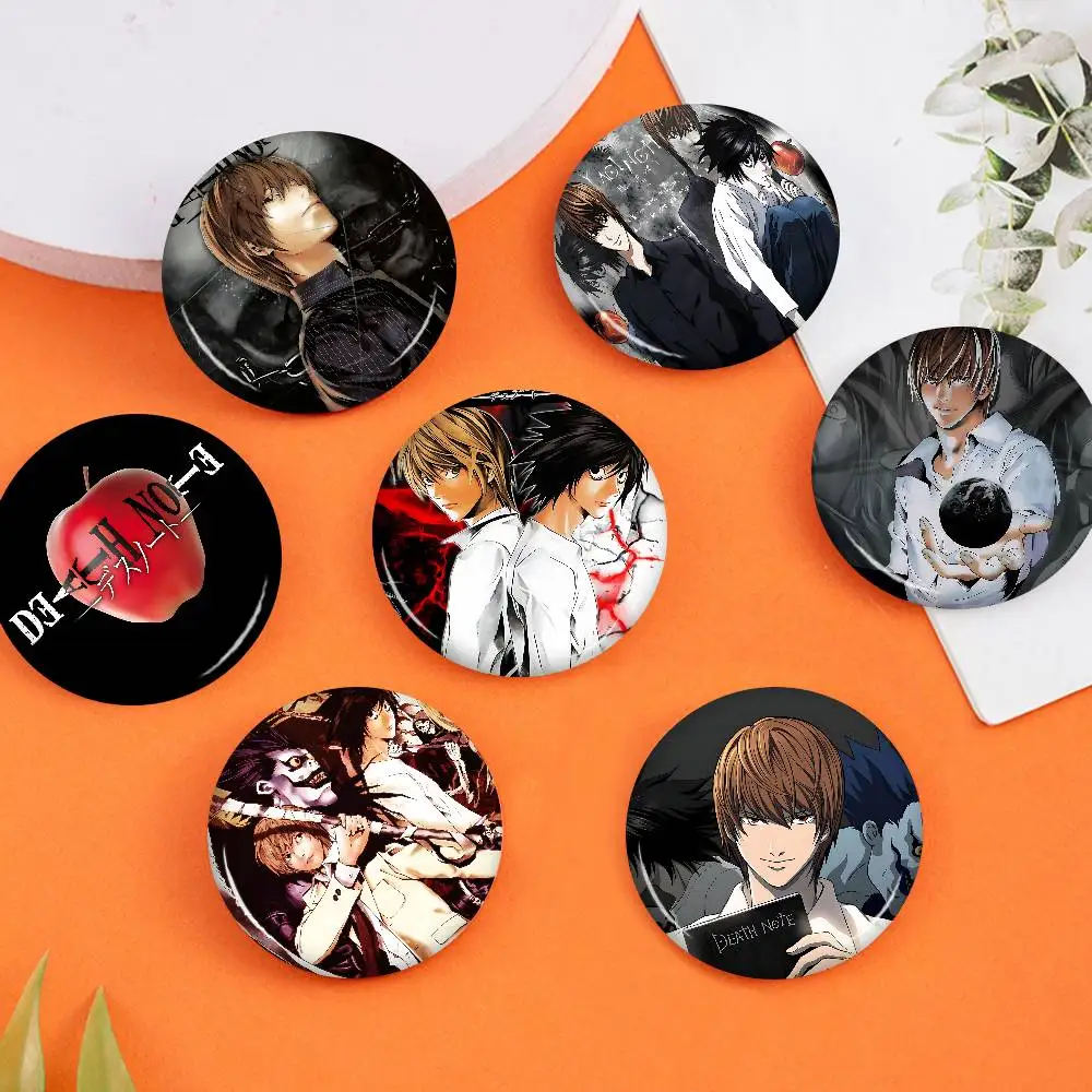 Hot Anime Death Note 58mm Animals Funny Brooches Badge Backpack Clothes Gift Accessory