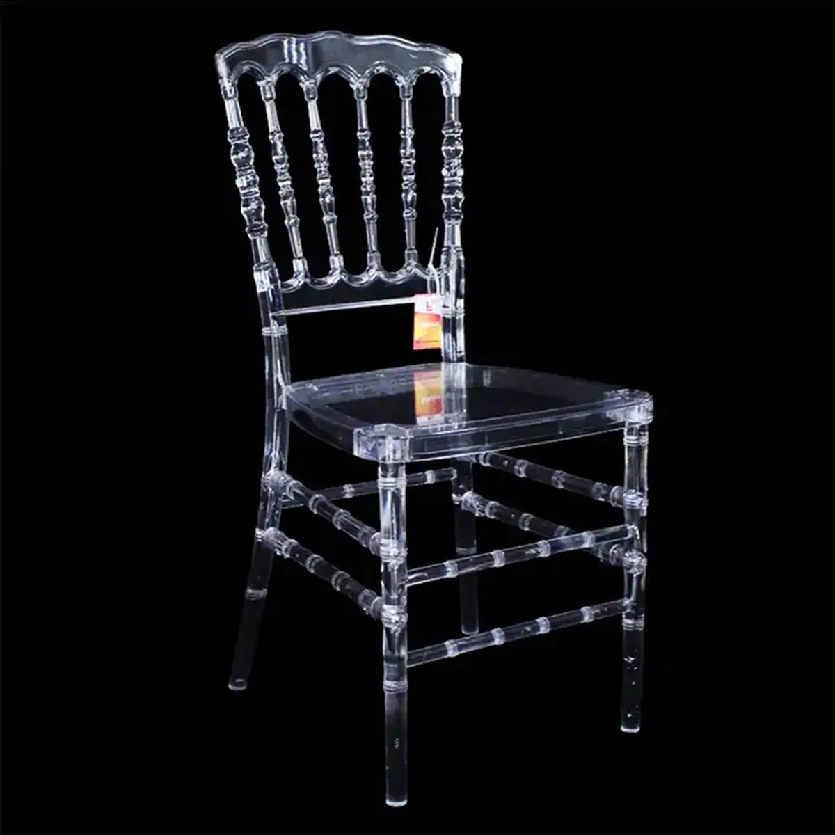 20pcs)wholesale transparent chair and outdoor wedding acrylic crystal ice stacking clear resin chiavari