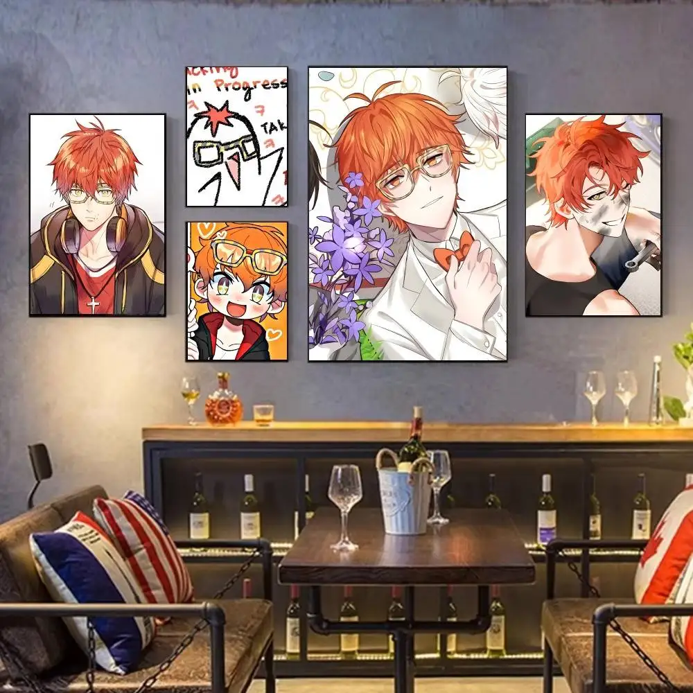 

Anime Mystic Messenger Game 707 Artists Canvas Painting for Living Room Home Decor Poster Fans Gifts-unframed