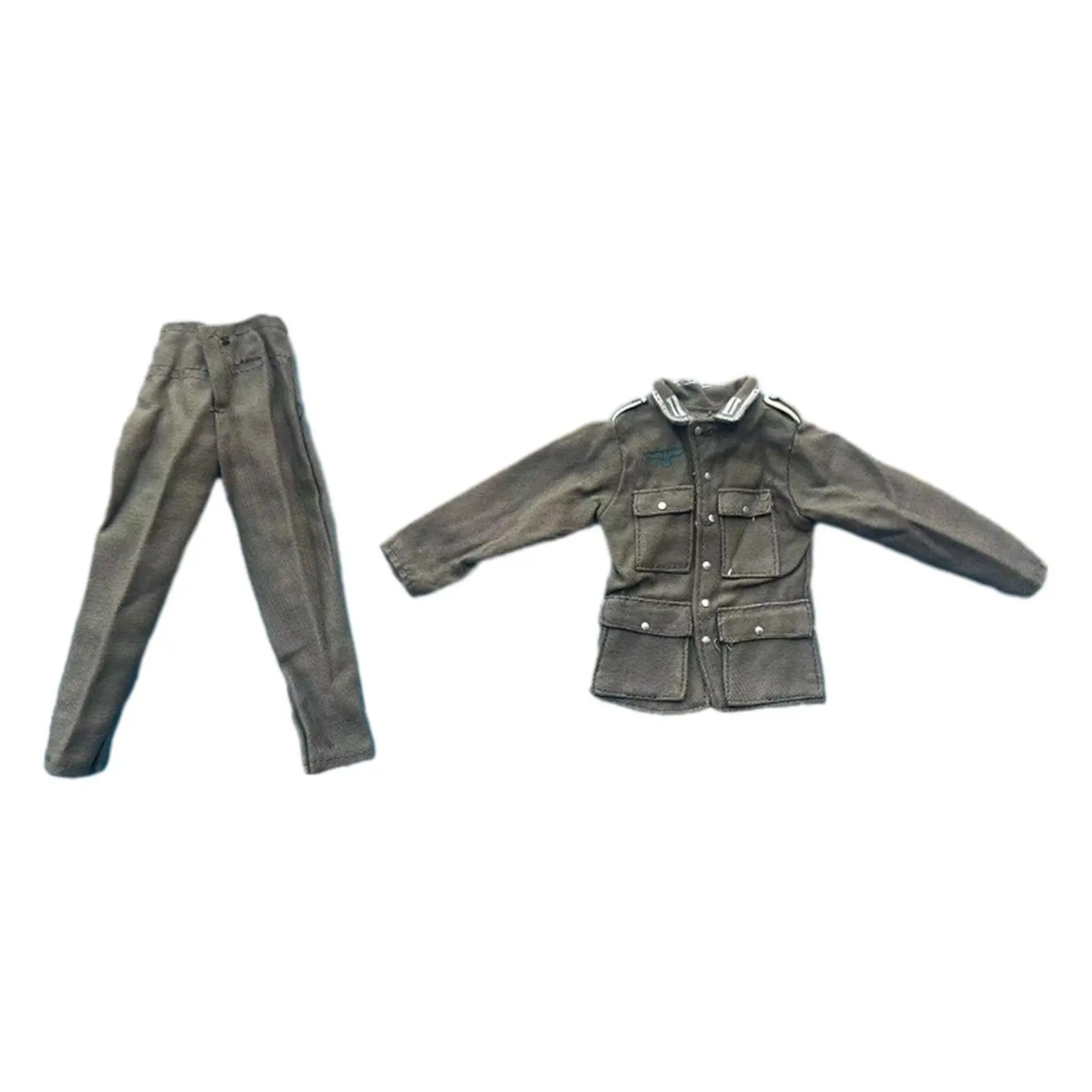 1/6 Male Figure Clothes Jacket and Pants Stylish Handmade Action Figures Clothes