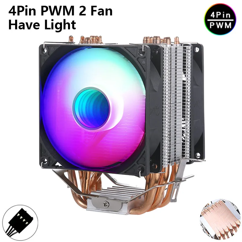 Variant: 6Heat pipes 2Fan4pin
