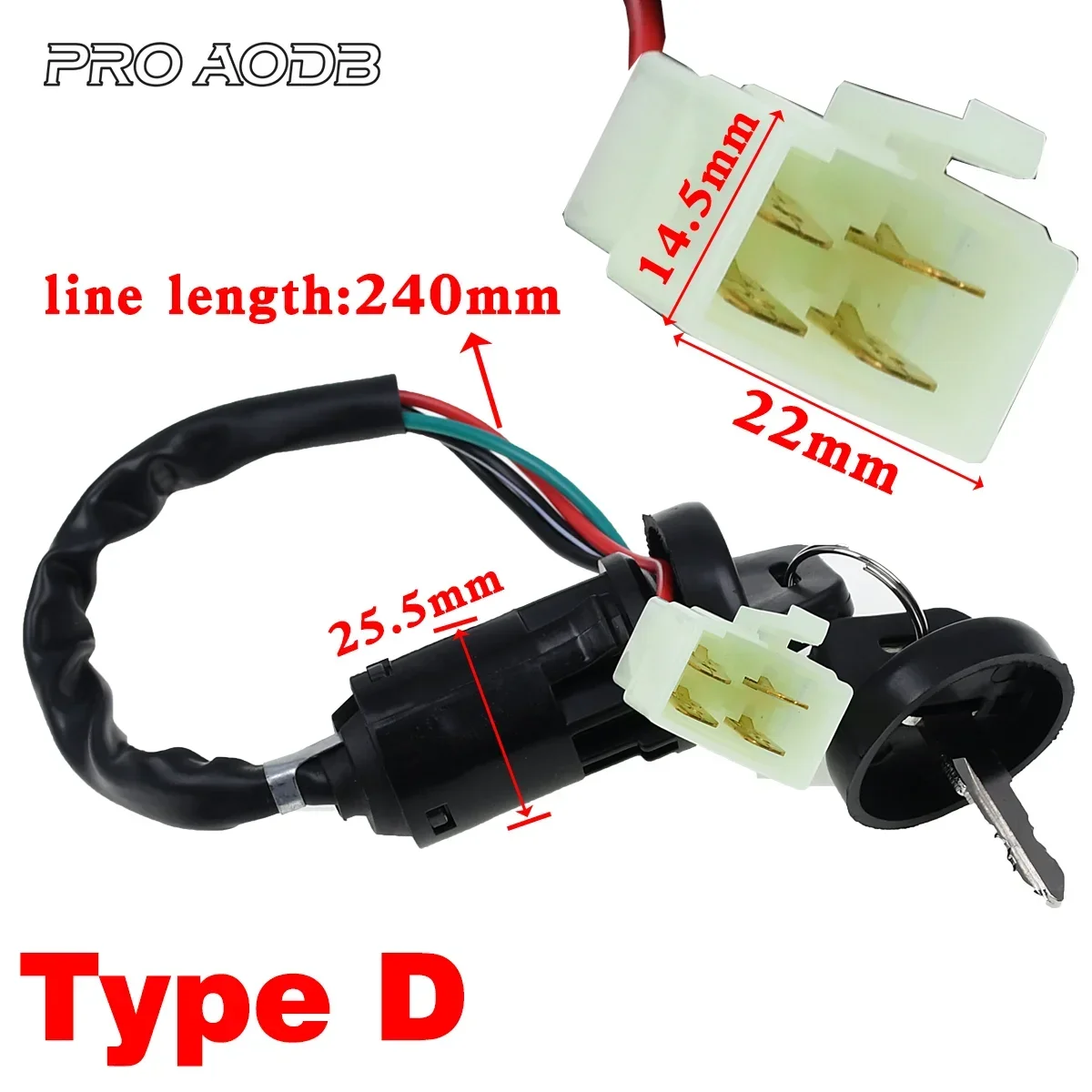 Universal Parts Motorcycle Ignition Switch Waterproof Electric Door Lock Electric Start Atv Key For Honda Yamaha Kawasaki Suzuki