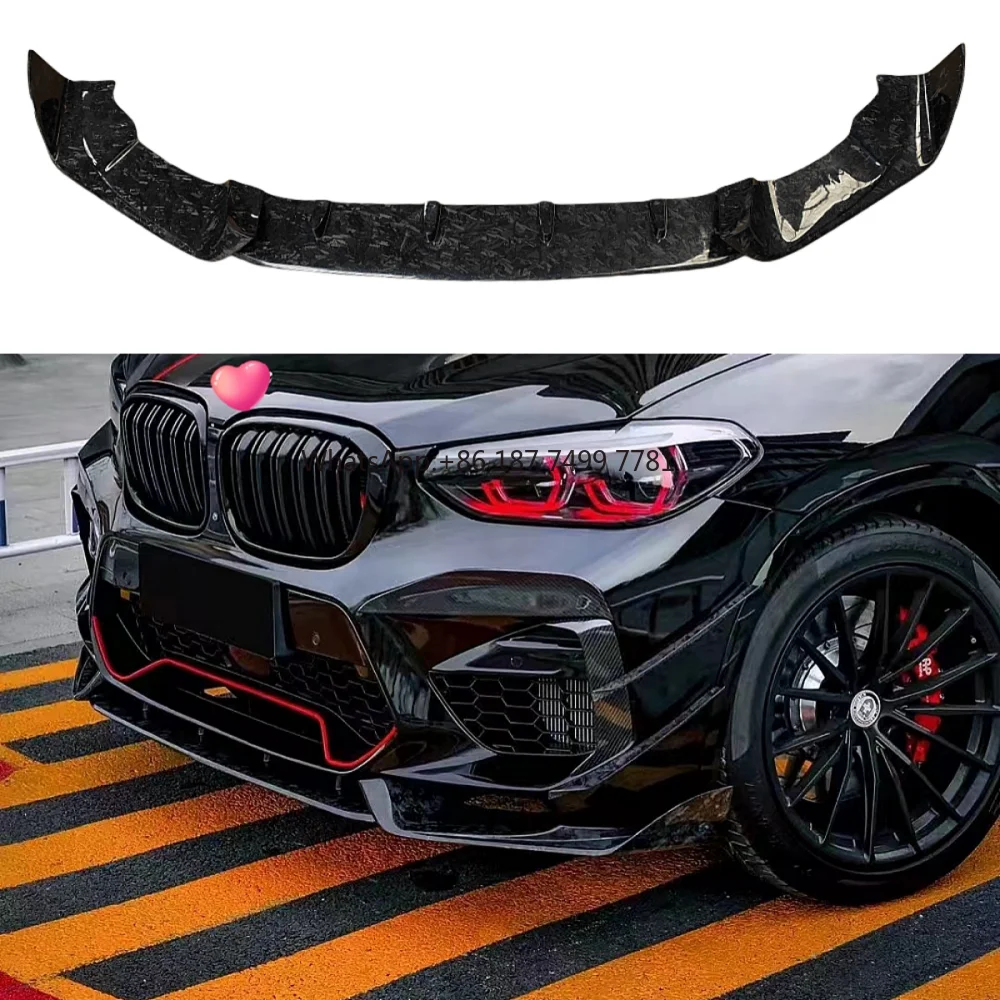 

Suitable for . X3M F97 Modification and Upgrading Forged Carbon Front Lip Diffuser Front Bumper Body Kit