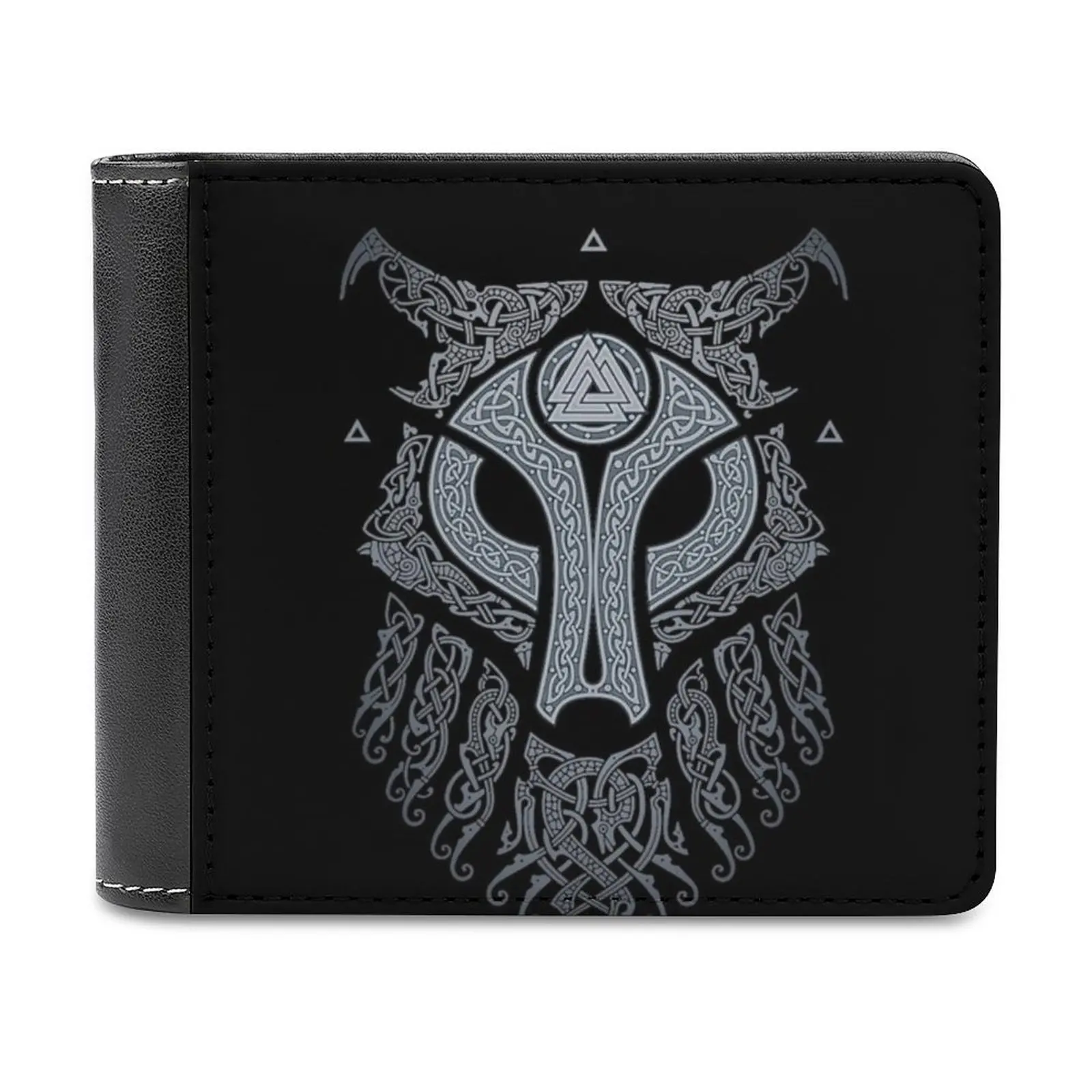 鹿革財布メンズ財布財布マネークリップトナカイ自然冬クリスマスパーソナライズ財布パターン革財布