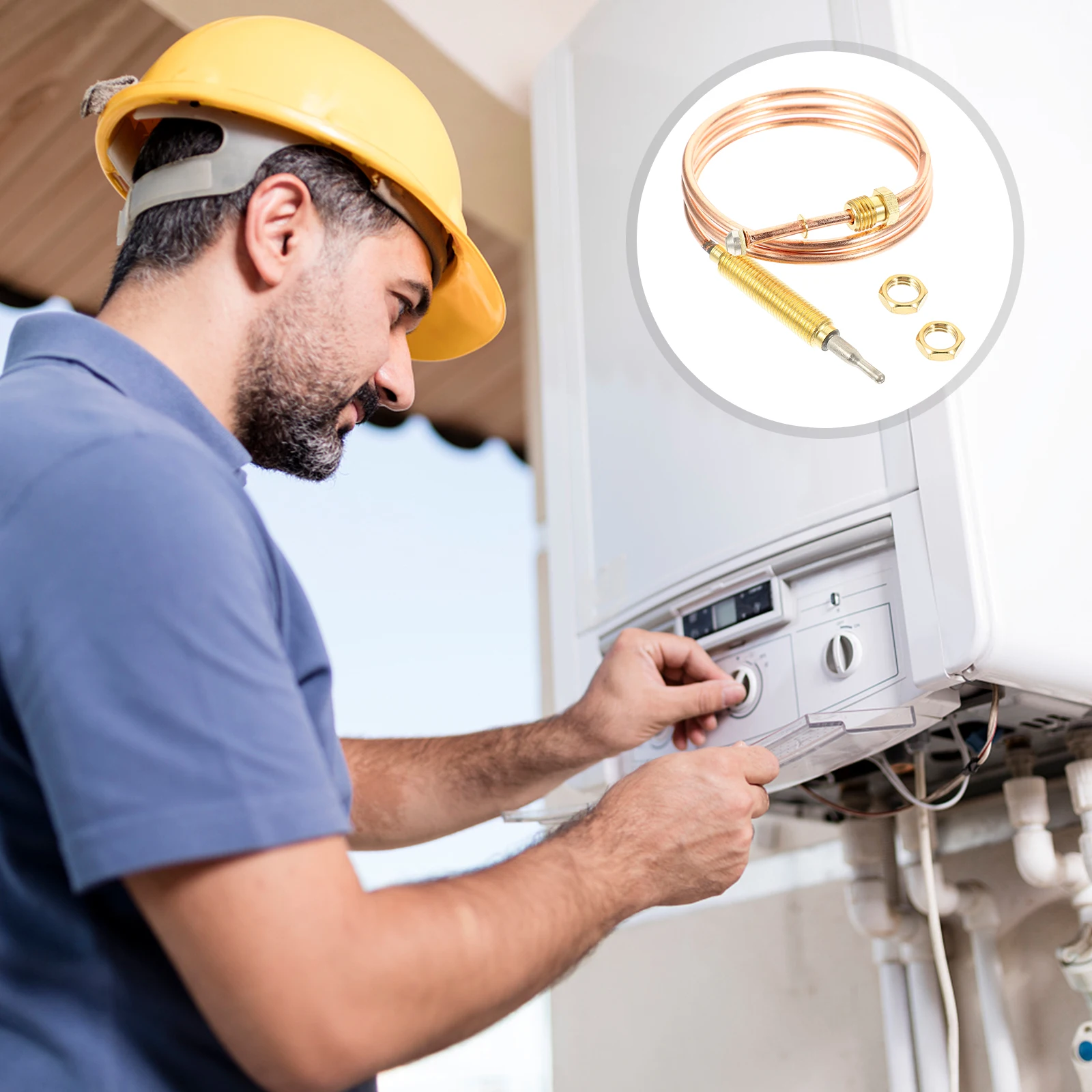 Universal Replacement Thermocouple Practical Probe Sensor Bbq Grill Stove Fireplace Heater Wear-Resistant Temperature