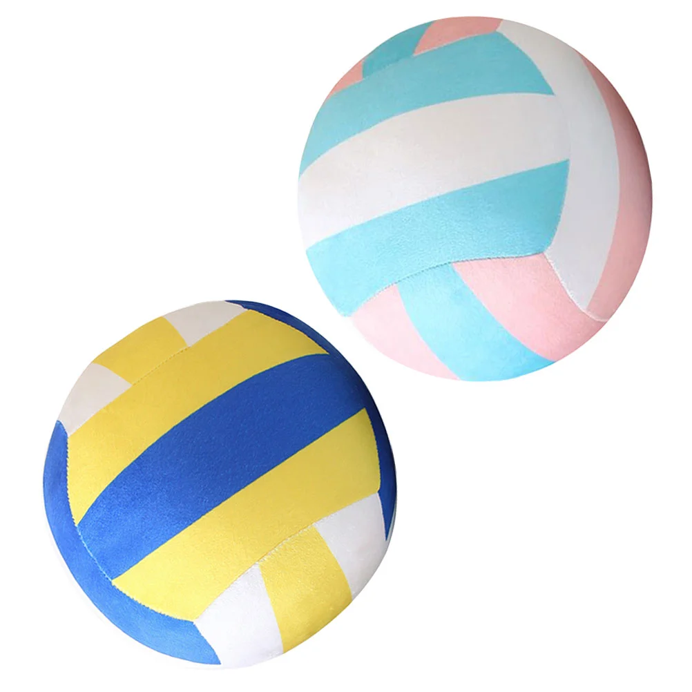 

2 Pcs Volleyball Plush Toy Gifts for Beach Lover Sports Decor Girl Bedroom Balls