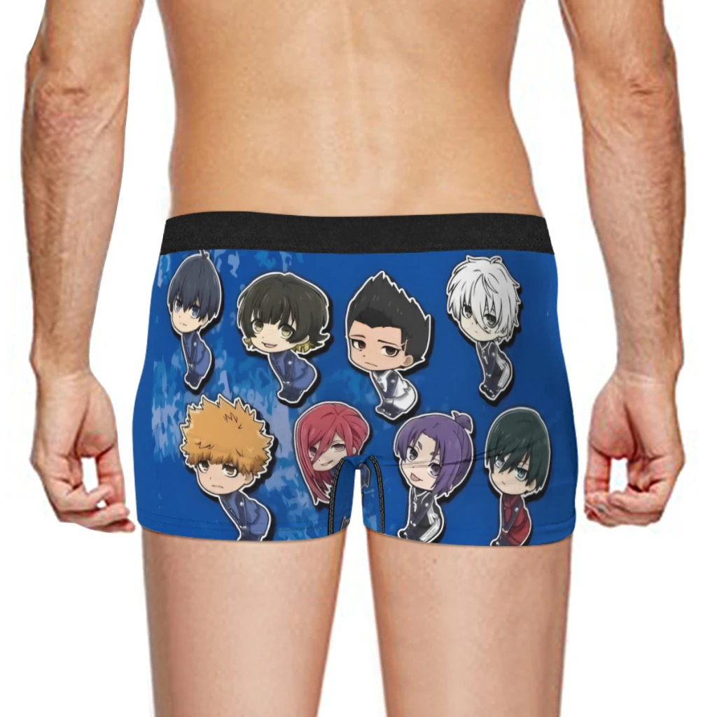 Blue Lock Boxer Men's Panties Underpants Male  Breathable Man Boxershorts Underwear For Men