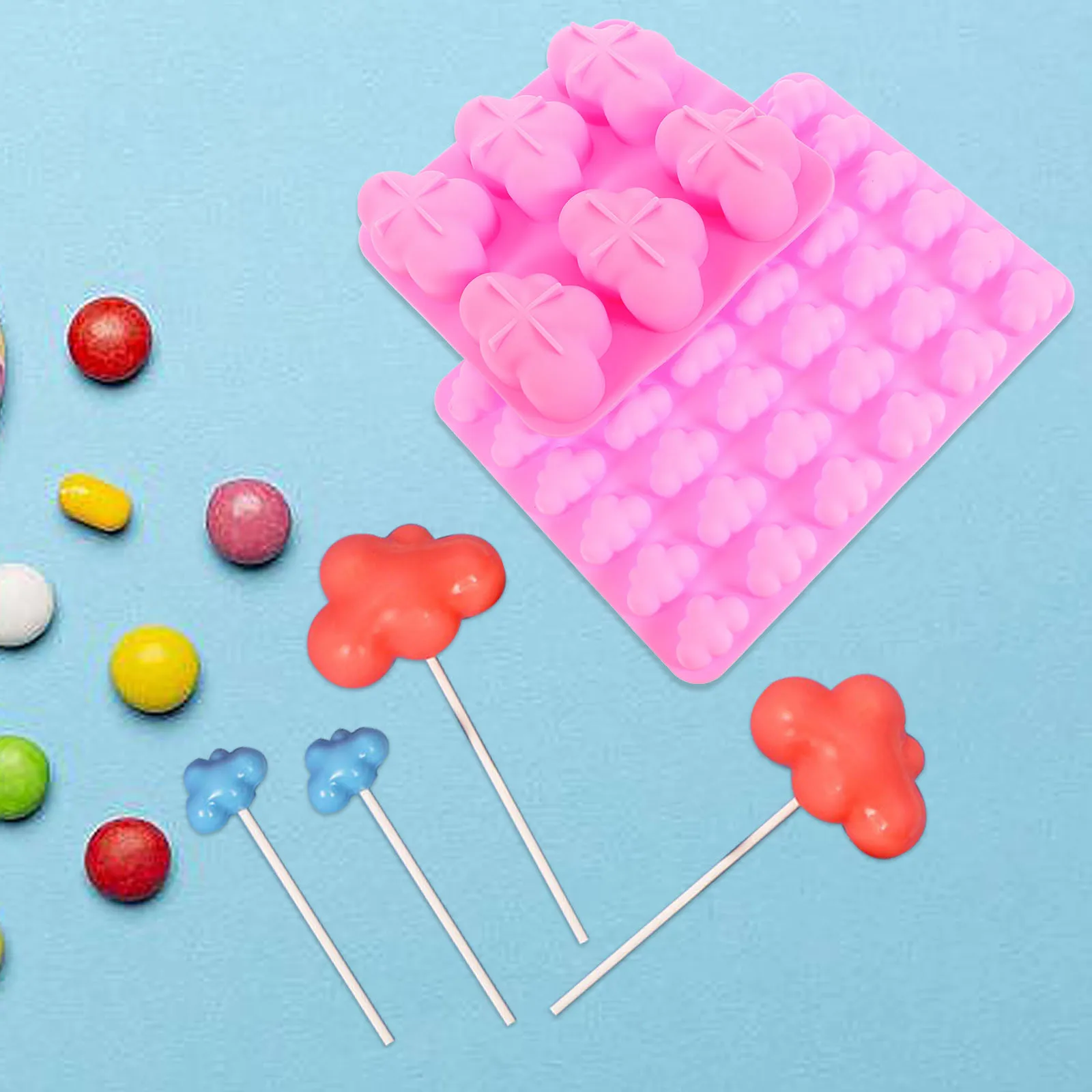 

Cloud Shape Silicone Mold Fondant Molds Diy Candy Mold Diy Chocolate Mold Non-stick Silicone Candy Mold