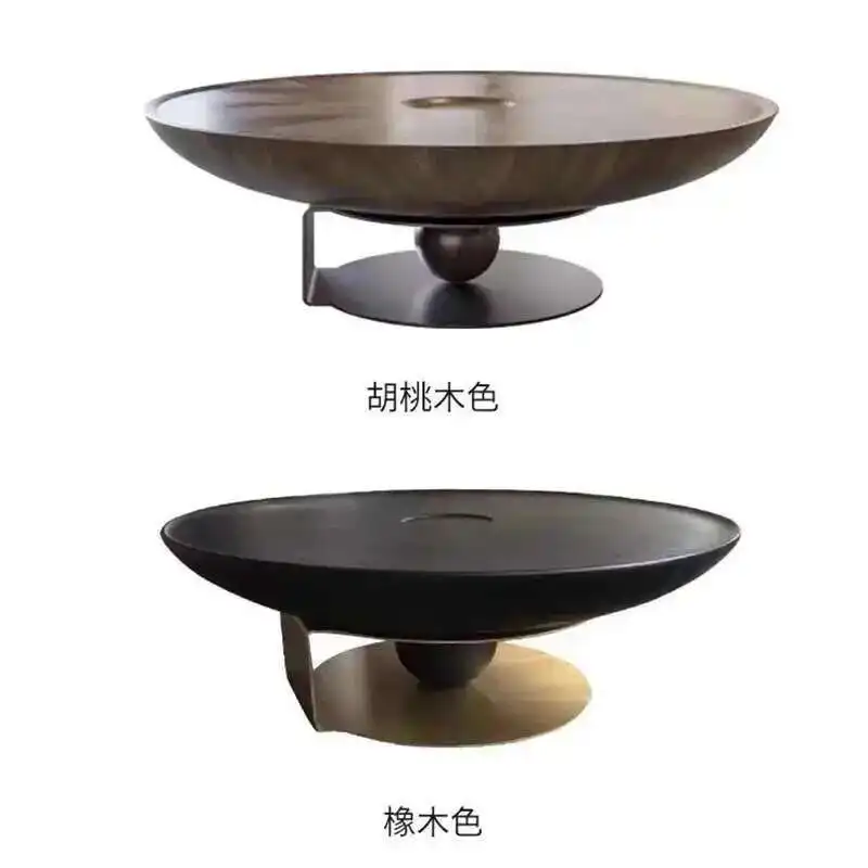 طاولة القهوة لغرفة المعيشة الحديثة الفريدة من نوعها الخشب طاولة القهوة البيضاء الخشب المستدير الإيطالية الفاخرة دائرة البلوط ميسا دي سنترو FurnitureXS