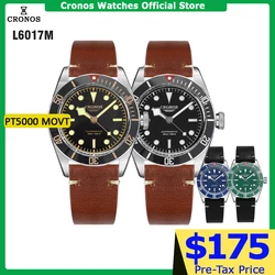Cronos Luxury Men Watch 40mm Diver BB58 Automatic Wrist Watches Female End Links Spphire 20 Bar L6017M