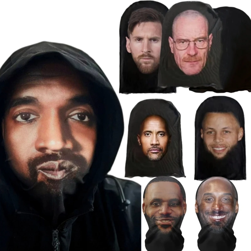 Realistic Full Face Visual Mesh Horror Mask