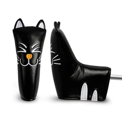 Playeagle Cute MeowMeow Cat Style Golf Club Black\Grey\White Golf Blade Putter Headcover Animal Golf Head Cover