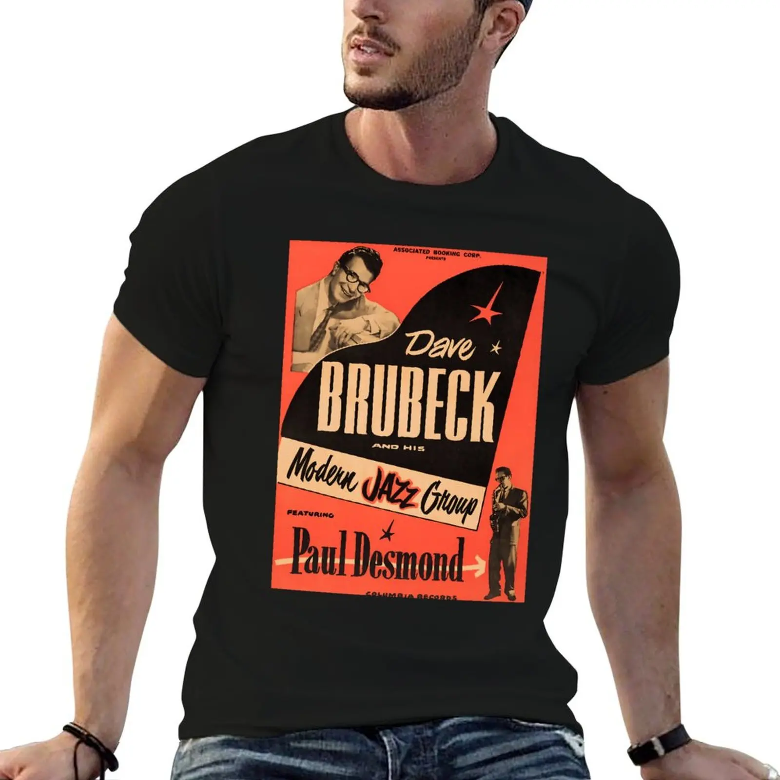 Футболка Dave Brubeck, мужская дизайнерская футболка, роскошные футболки в стиле аниме, футболка оверсайз