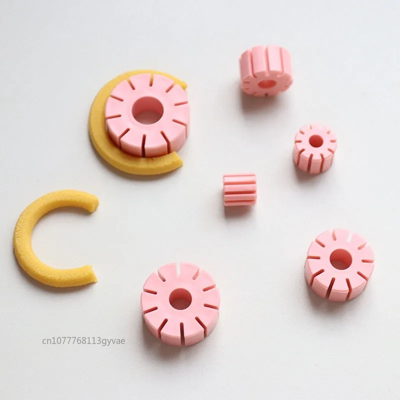 Hoop earring guide (10 holes), Polymer Clay hoop measuring guide, Hoop guide,Polymer clay tool, Earring making tool, Clay stam