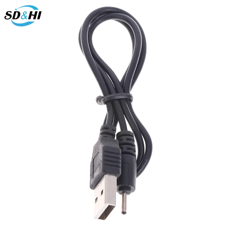 1pc Small Pin USB Charger Cable 2mm Phone Plug Adapter For Nokia 1200 3250 5233 6268 2.0mm Plug Adapter Phone Charger Cable 50cm