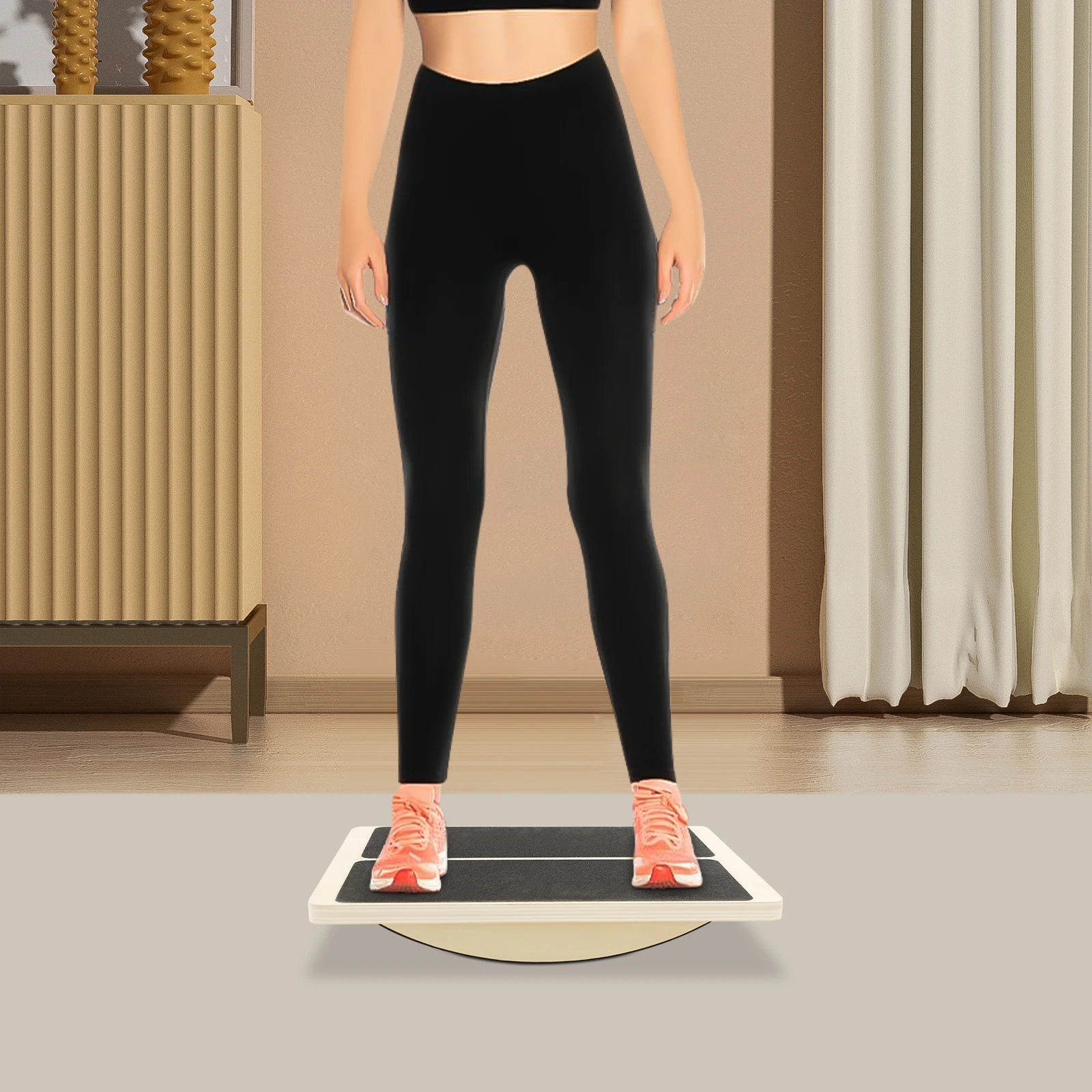 لوح مائل 2 في 1، لوح توازن رياضي لتمديد الساق، ألواح خشبية مائلة قابلة للتعديل تحميل 200 كجم