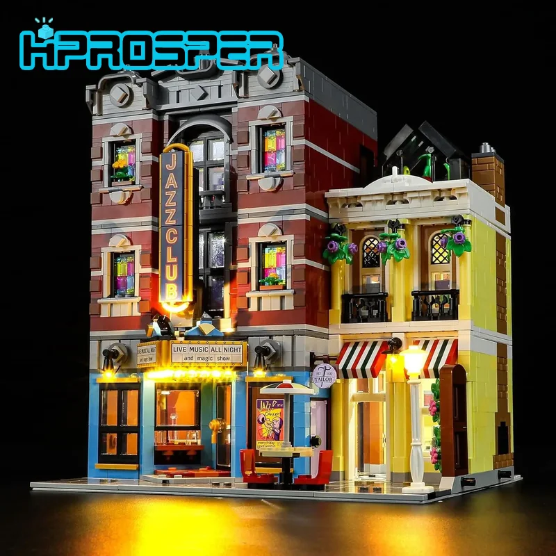 

Hprosper 5v LED Lights For 10312 10312 Icons Jazz Club Decorative Lamp With Battery box (Not Include Lego Building Blocks)