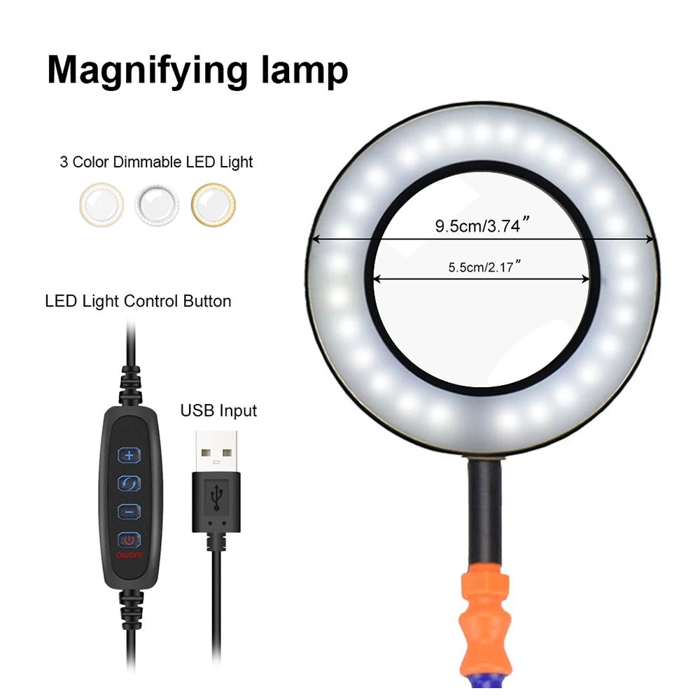 PCB Multi Soldering Helping Hand Tool 360 Degrees Table Clip Third Hand Soldering Stand Welding Holder Flexible Arm Soldering