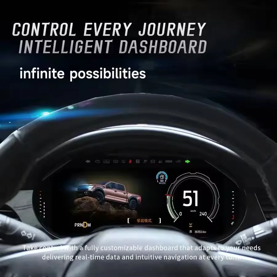 

Новый обновленный ЖК-прибор для Ford F150 F250 2010 2012 2013 2014 2015-2020, цифровая приборная панель кабины, панель спидометра