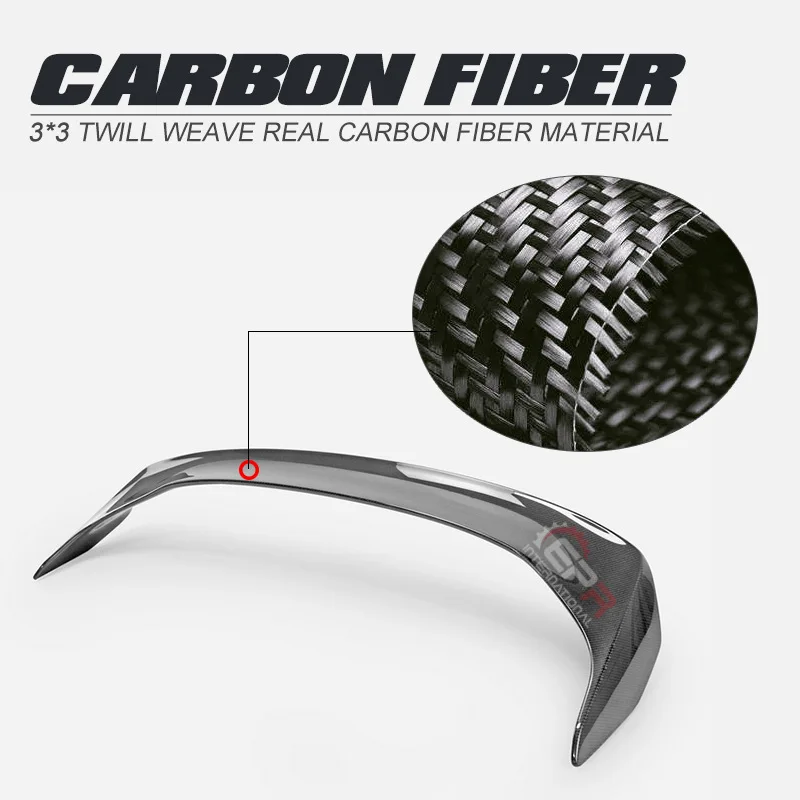 

SAAR Совместимость с Honda New Type R FL5 Модификация сухого углеродного волокна Детали OE Оригинальная заводская пластина заднего крыла Задний спойлер F