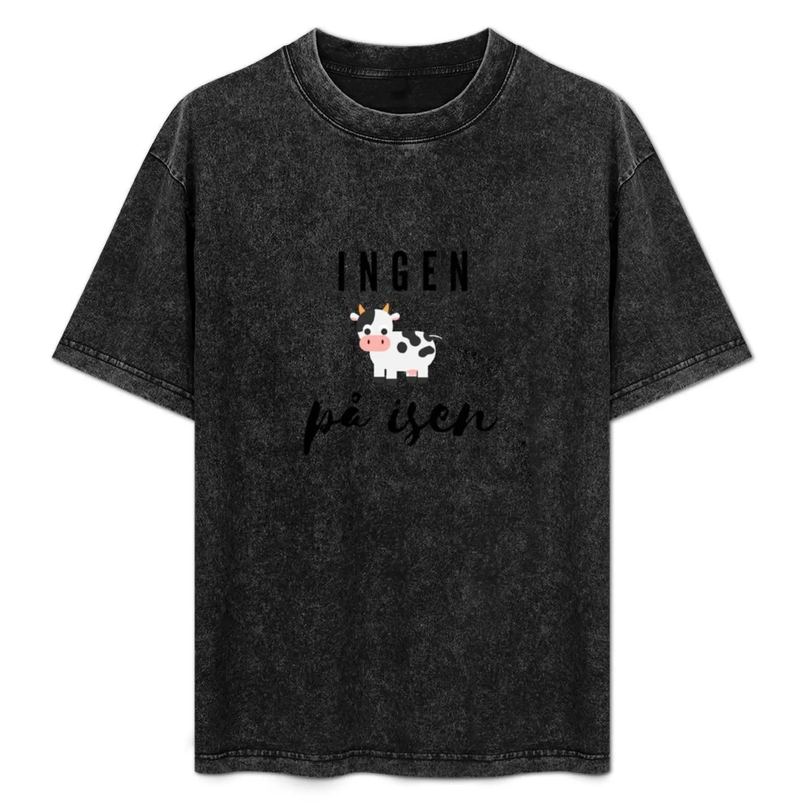 

No cow on the ice - Ingen ko p isen T-Shirt Classic Basic Casual T-Shirt