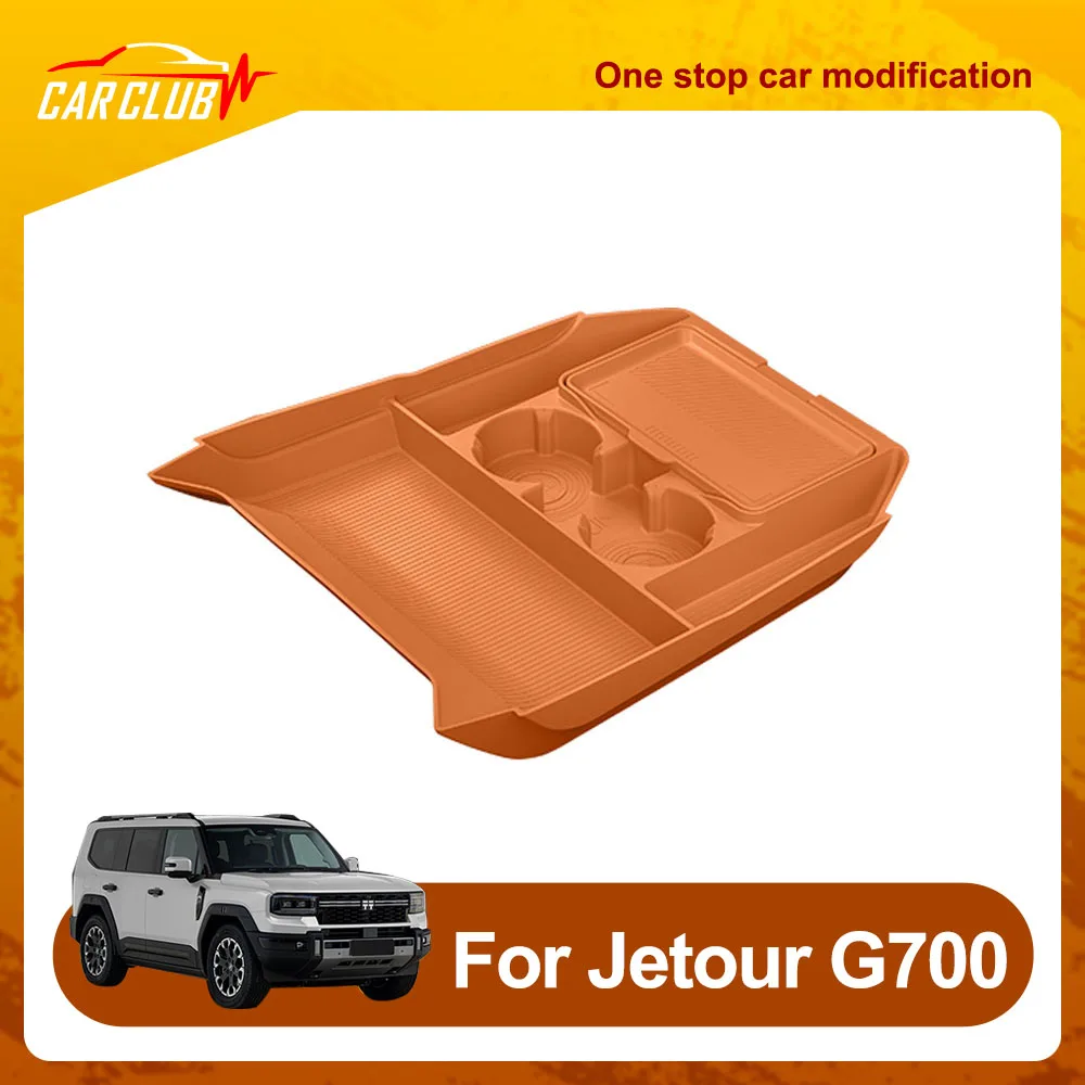 Storage Box Under Central Control Car Modification Parts For Chery Jetour G700 2025 2026 Multi Functional Silicone Pad