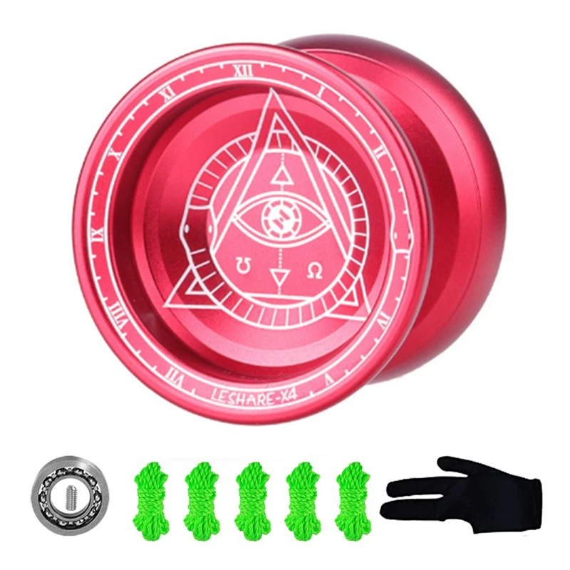 

LESHARE YOYO Ball Magic Yoyo Single Metal Alloy Professional Competition Version Yo-Yo Ball Easy Install