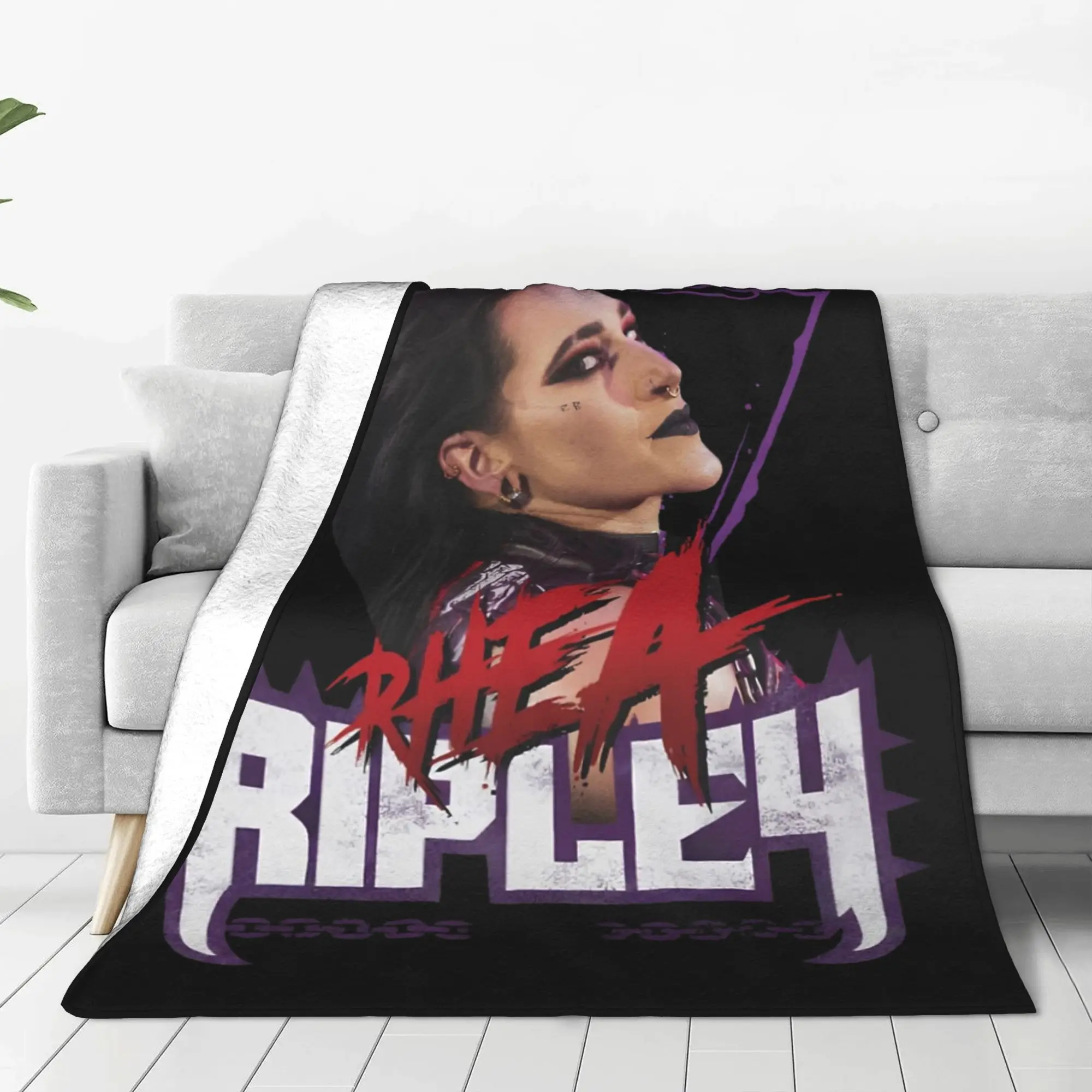 

Одеяло Rhea Ripley в стиле гранж, флисовое осенне-зимнее портативное супер теплое одеяло для постельных принадлежностей, покрывала для спальни