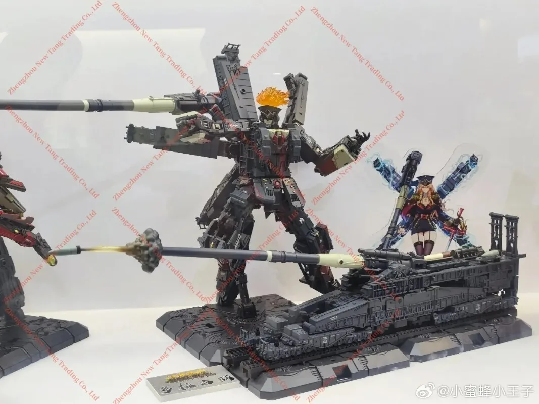 Auf Lager TOYSEASY YW2202 Xing Tian JS-02 YW2203 Zhu Rong JS-04 Min Institution He Alloy Warship Transformation Actionfiguren-Sammlung