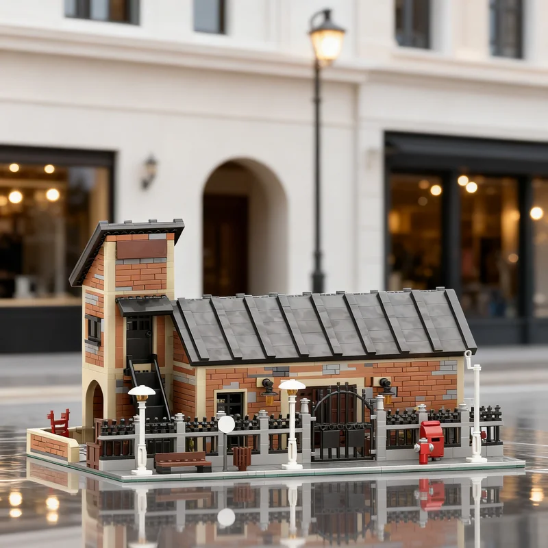 

2763pcs MOC Old Canning Fish Modular Streetscape Model Building Blocks Creative Gift DIY Display Decor Adult Premium Kids Desk