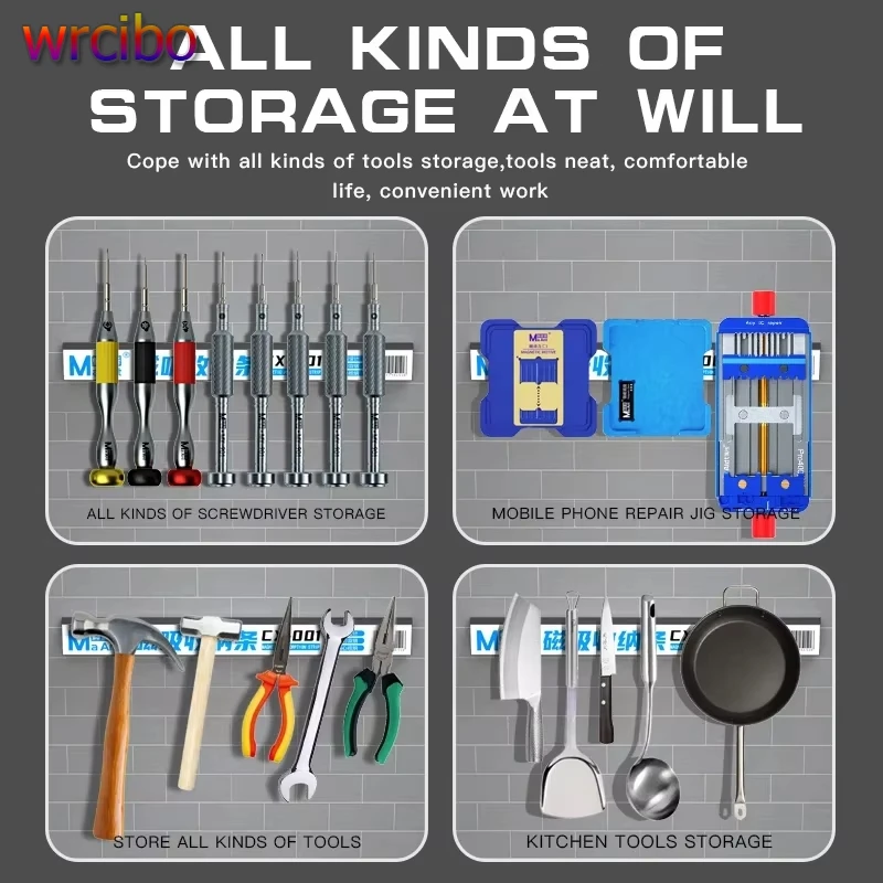 

MaAnt CX-001 Магнитная абсорбционная планка Суперпоглощающая отвертка Приспособления для ремонта мобильных телефонов Держатель печатной платы Металлический инструмент для хранения