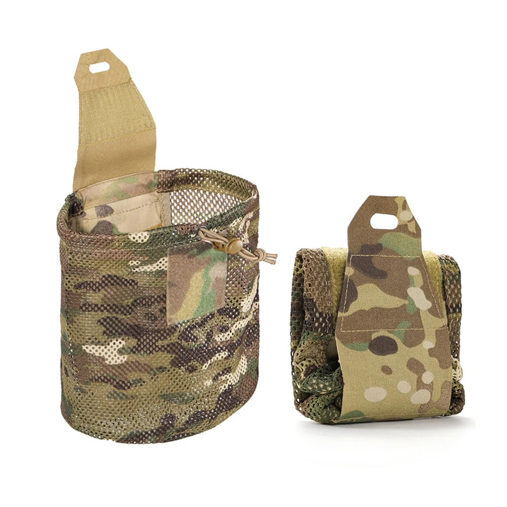 

Tactical Molle Dump Pouch Foldable Drawstring Recycle Pouch Recovery Tool Pack for Molle Belt Tactical Vest Backpack