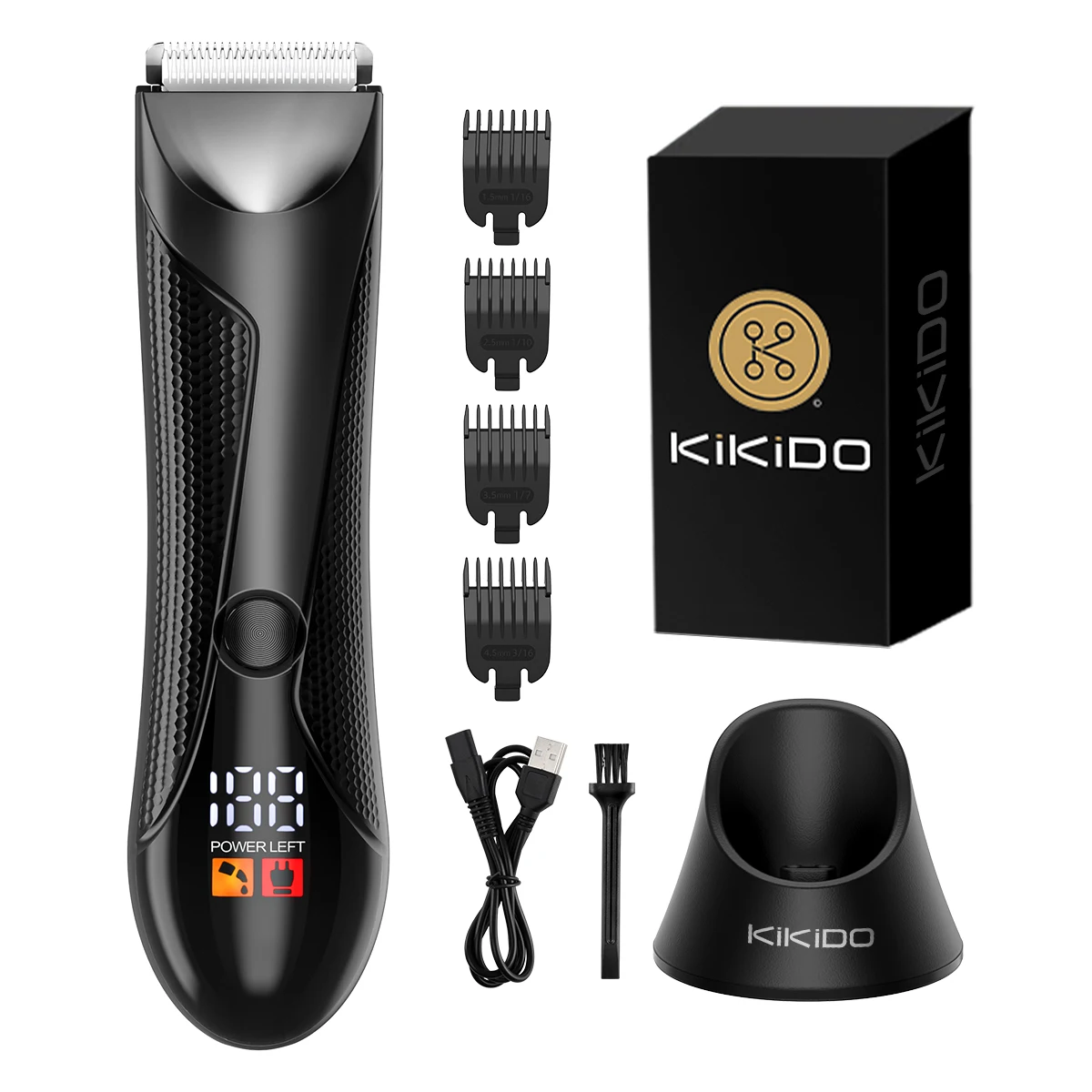 KIKIDO Hair Clipper Professional Whole Body Multi-purpose Razor Barber Rechargeable Hair Cutting Machine Trimmer for Men