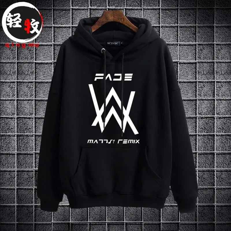 

Повседневная толстовка Alan Walker с длинными рукавами, свободного кроя, с принтом, для студентов, на весну, осень и зиму