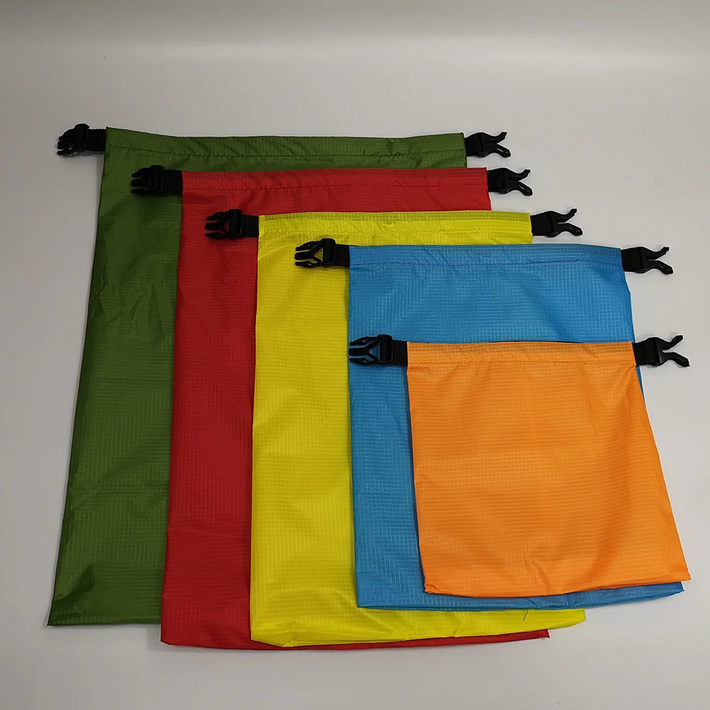 5Pcs Waterproof Dry Bags Set Xl Xxl Sizes Watertight Roll-Top Sealed Pouch for Outdoor Camping Kayaking Rafting Drifting