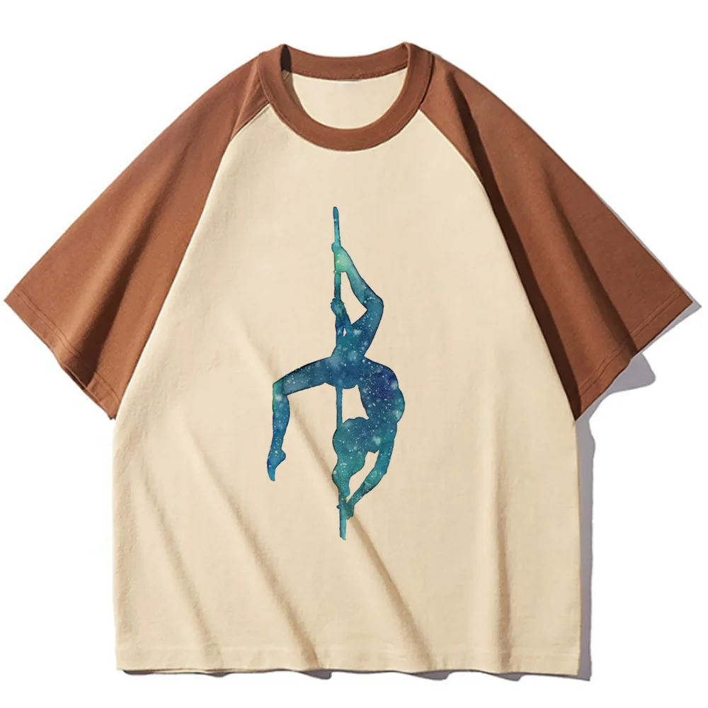 Poledance t shirt women streetwear graphic comic t-shirts female anime 2000s clothing