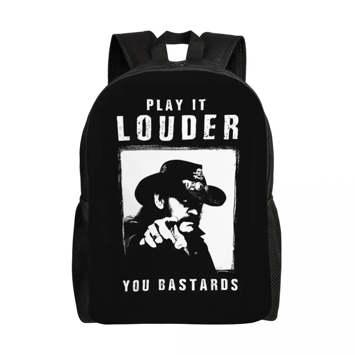 대학 학교 가방을위한 맞춤형 록 스타 Lemmyes 배낭 여성 남성 패션 Bookbag