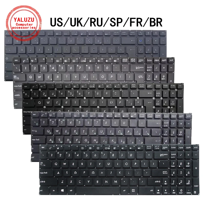 

US/UK/RU/SP/FR/BR Laptop Keyboard For ASUS F550 F550V F553M/MA F554/LD/LP F555 F555L F555V FL5500L/4510 FL5600L FL5600L K553M