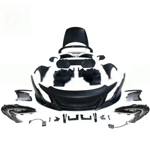 Top Quality Upgrade to 650S Style Half Carbon Fiber Front Lip Fenders Engine Hood Auto Body Kit for MP4 12c BodyKit