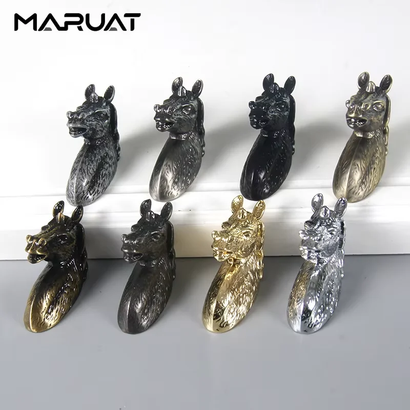 Animal Zinc Alloy Furniture Handles Kitchen Cabinets Storage Rooms Drawers Bedrooms Wardrobes Bookcases Dressing Table Handles