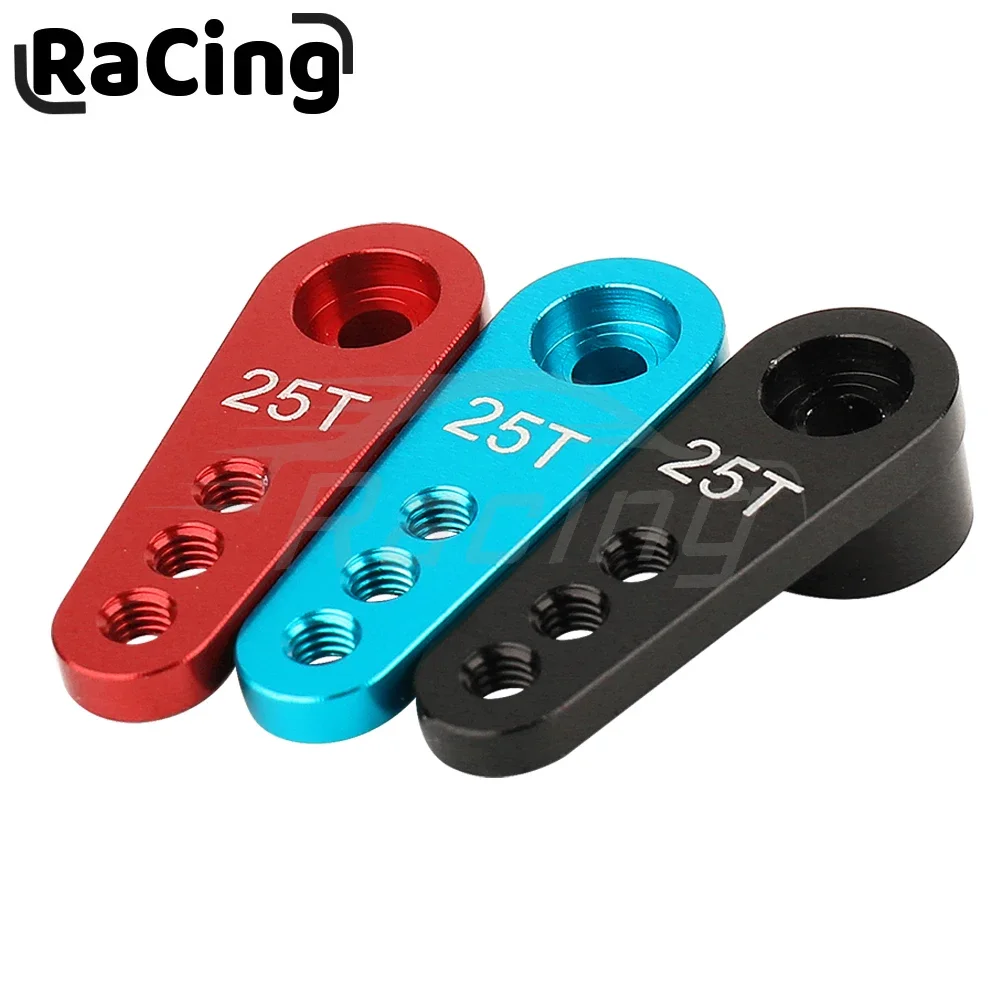 1pc  Adjustable 3-Hole 25T Aluminum Alloy Steering Servo Horn Arm Replacement for RC 1:8 1:10 Car / Boat Accessories