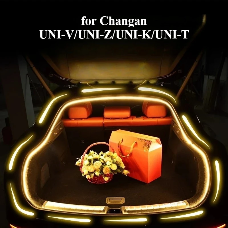

for Changan UNI-V/UNI-Z/UNI-K/UNI-T Car Led Trunk Light Strips Decorative Rear Tailbox Ambient Light Outdoor Camping Lighting