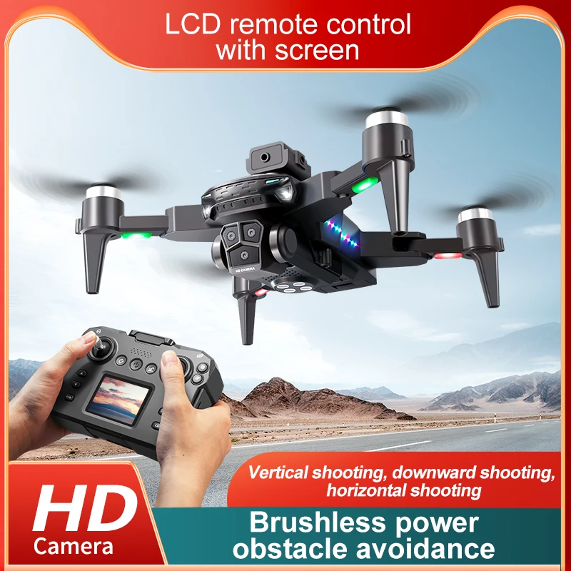 

KY605S MAX LCD Screen Drone 8K Profesional HD Camera Obstacle Avoidance Aerial Photography Optical Flow Foldable Quadcopter Toy