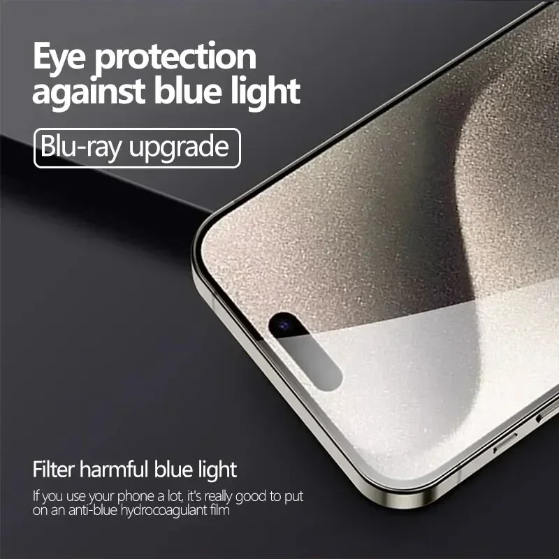 5 Piezas Película de Hidrogel de Cobertura Completa para iPhone 13 12 11 14 15 Pro Max Protector de Pantalla para iPhone 16 PRO XR XS MAX 17 8 Plus No Vidrio 3