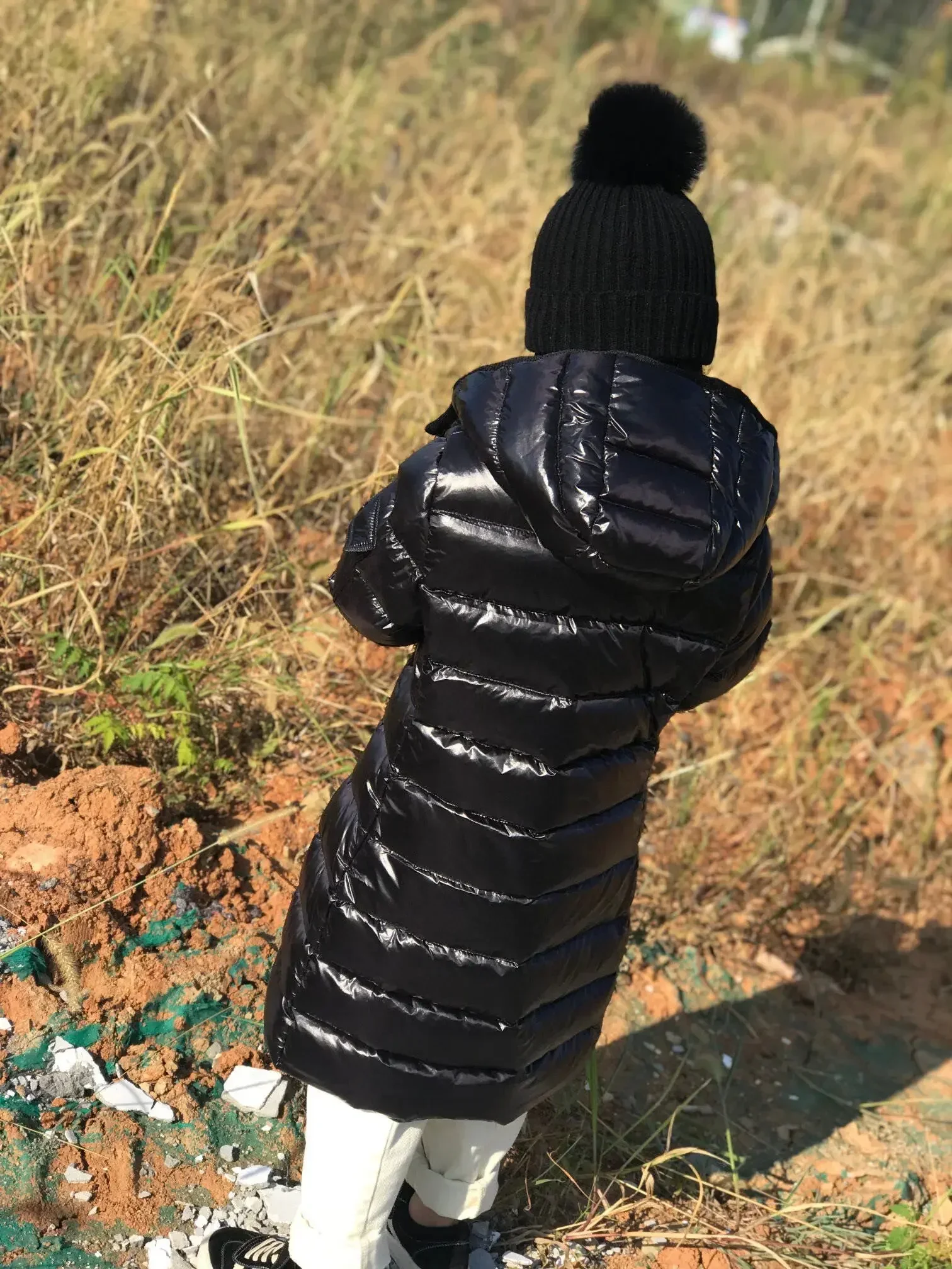 MC long parent-child down jacket