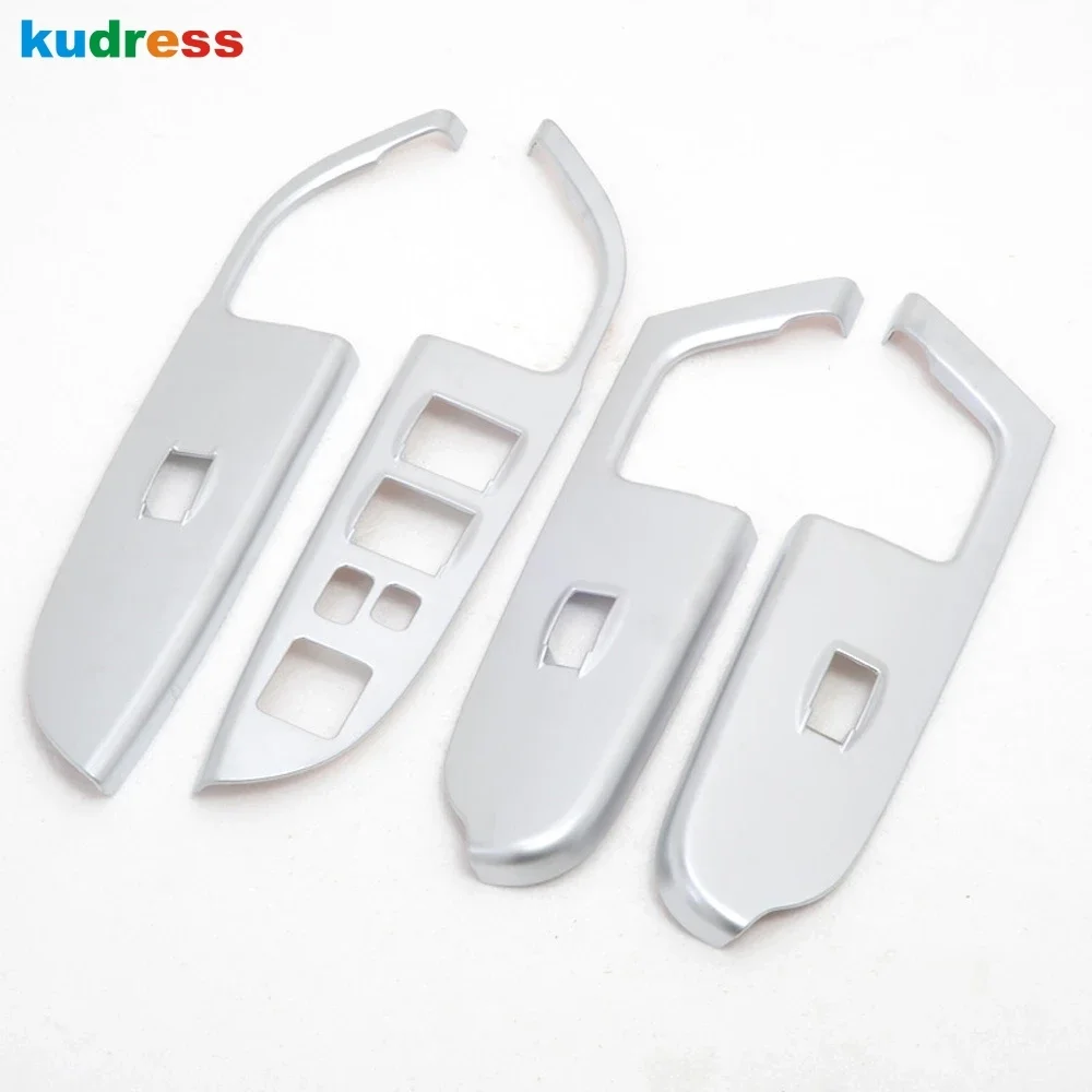 For Mitsubishi ASX 2011-2022 2023 2024 Carbon Car Door Armrest Window Lift Switch Button Panel Cover Trim Interior Accessories
