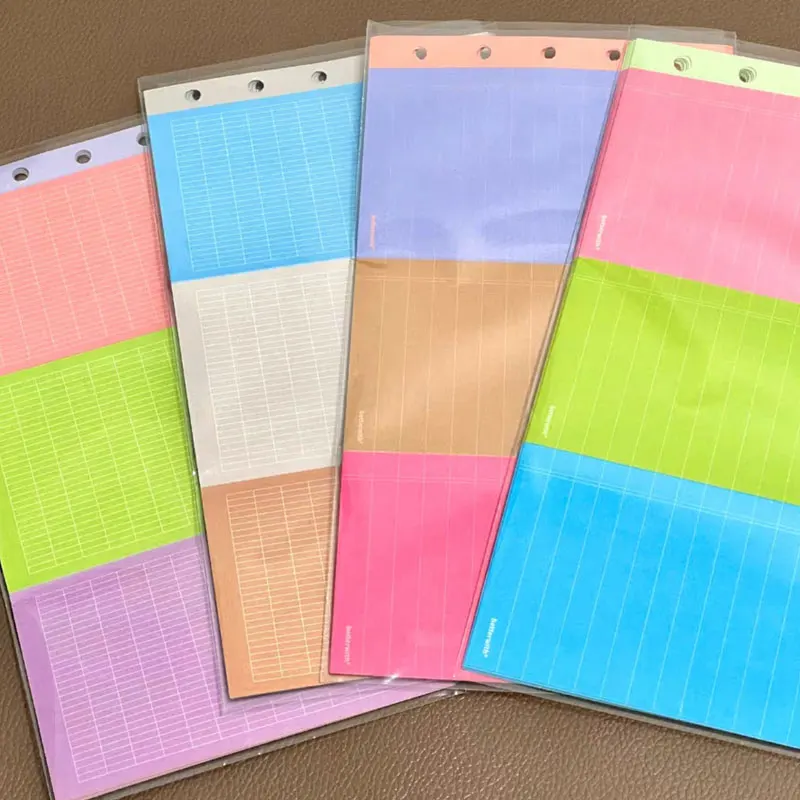 10Sheets/Lot M5 Loose Leaf Substitute Core Three-Fold Binder Notes Student Notes Loose Leaf Notes Book Handbooks Stationery ﻿
