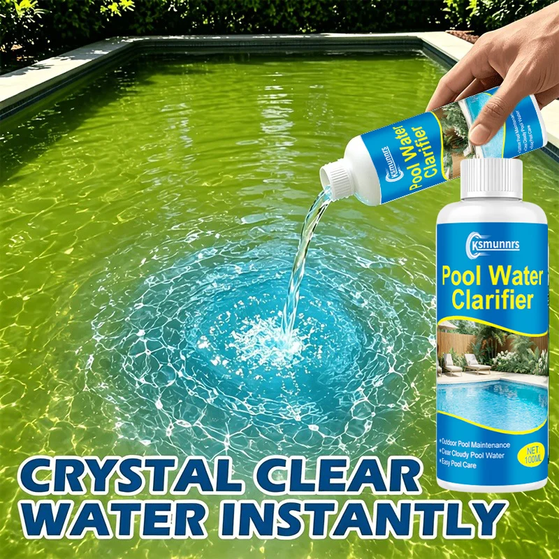 Crystal Clear Pool Clarifier Solution Water Quality Improvement Formula for Swimming Pools